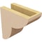 Ekena Millwork 4"W x 8"D x 8"H Classic Crestline Rough Cedar Woodgrain TimberThane Corbel, Primed Tan CORUR04X08X08CRERCPR - alternate 2